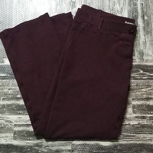 Betabrand wine/burgundy pants petite